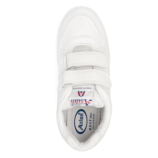 Asian Monitor Velcro white Gola School Shoes For Men/boys/girls