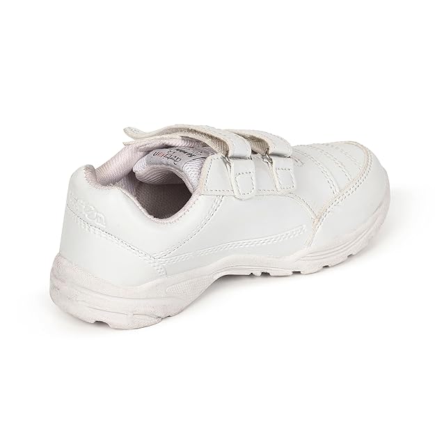 Action Boy's White Non-Marking Formal School Shoes_1260-WHT