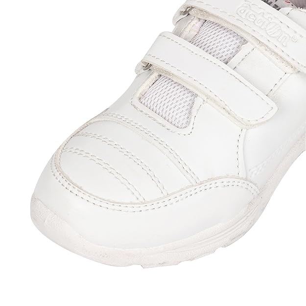 Action Boy's White Non-Marking Formal School Shoes_1260-WHT