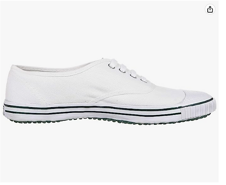 Relaxo tennis school shoes / pt shoes white