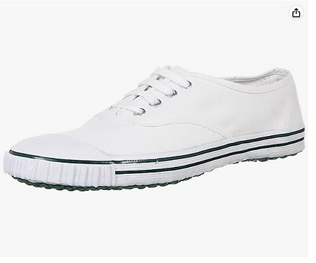 Relaxo tennis school shoes / pt shoes white