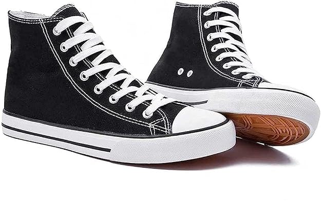 Stylish Trendy Lightweight Canvas Casual High Top Sneaker Shoes for Mens & Boys