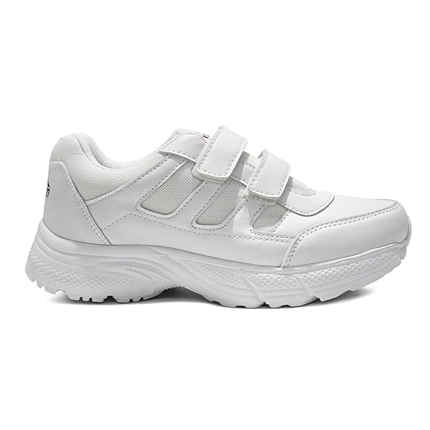 ASIAN Men's & Boy's Expo White Casual & Sneaker,School Shoes | Extra Max Cushion Lightweight Sports Shoes for Men's & Boy's (WELCRO