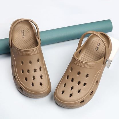Aqualite Men's Designer Clogs || Sandals with Adjustable Back Strap for Men