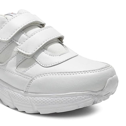 ASIAN Men's & Boy's Expo White Casual & Sneaker,School Shoes | Extra Max Cushion Lightweight Sports Shoes for Men's & Boy's (WELCRO