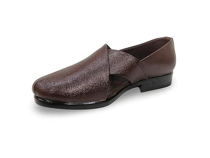 Pishori/Peshawari Sandals for Men | Ethnic Wear | Durable PU Sole | Elegant Design | Indo Western Dress Shoes