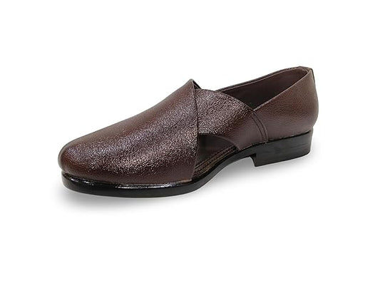 Pishori/Peshawari Sandals for Men | Ethnic Wear | Durable PU Sole | Elegant Design | Indo Western Dress Shoes