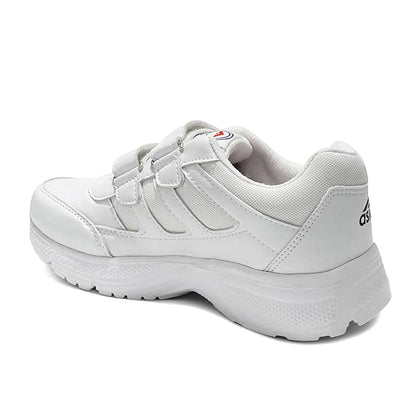 ASIAN Men's & Boy's Expo White Casual & Sneaker,School Shoes | Extra Max Cushion Lightweight Sports Shoes for Men's & Boy's (WELCRO