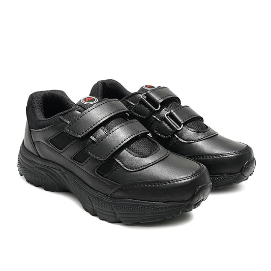 ASIAN Men's & Boy's Expo black Casual & Sneaker,School Shoes | Extra Max Cushion Lightweight Sports Shoes for Men's & Boy's (WELCRO