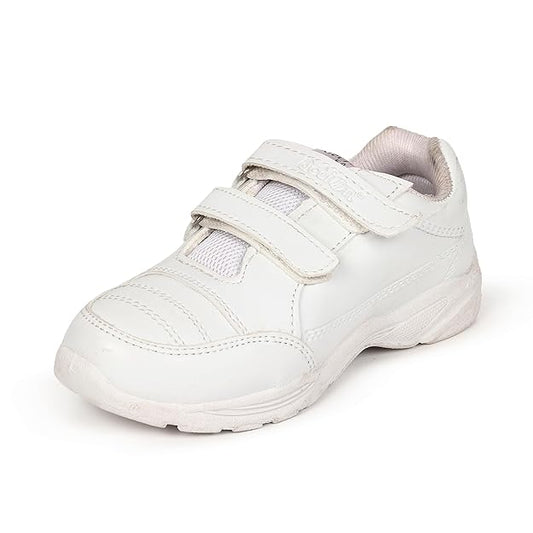 Action Boy's White Non-Marking Formal School Shoes_1260-WHT
