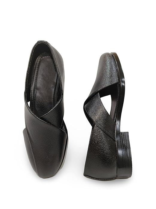 Pishori/Peshawari Sandals for Men | Ethnic Wear | Durable PU Sole | Elegant Design | Indo Western Dress Shoes