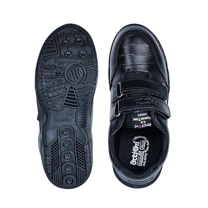 Action Boy's BLACK Non-Marking Formal School Shoes_1260-BLK