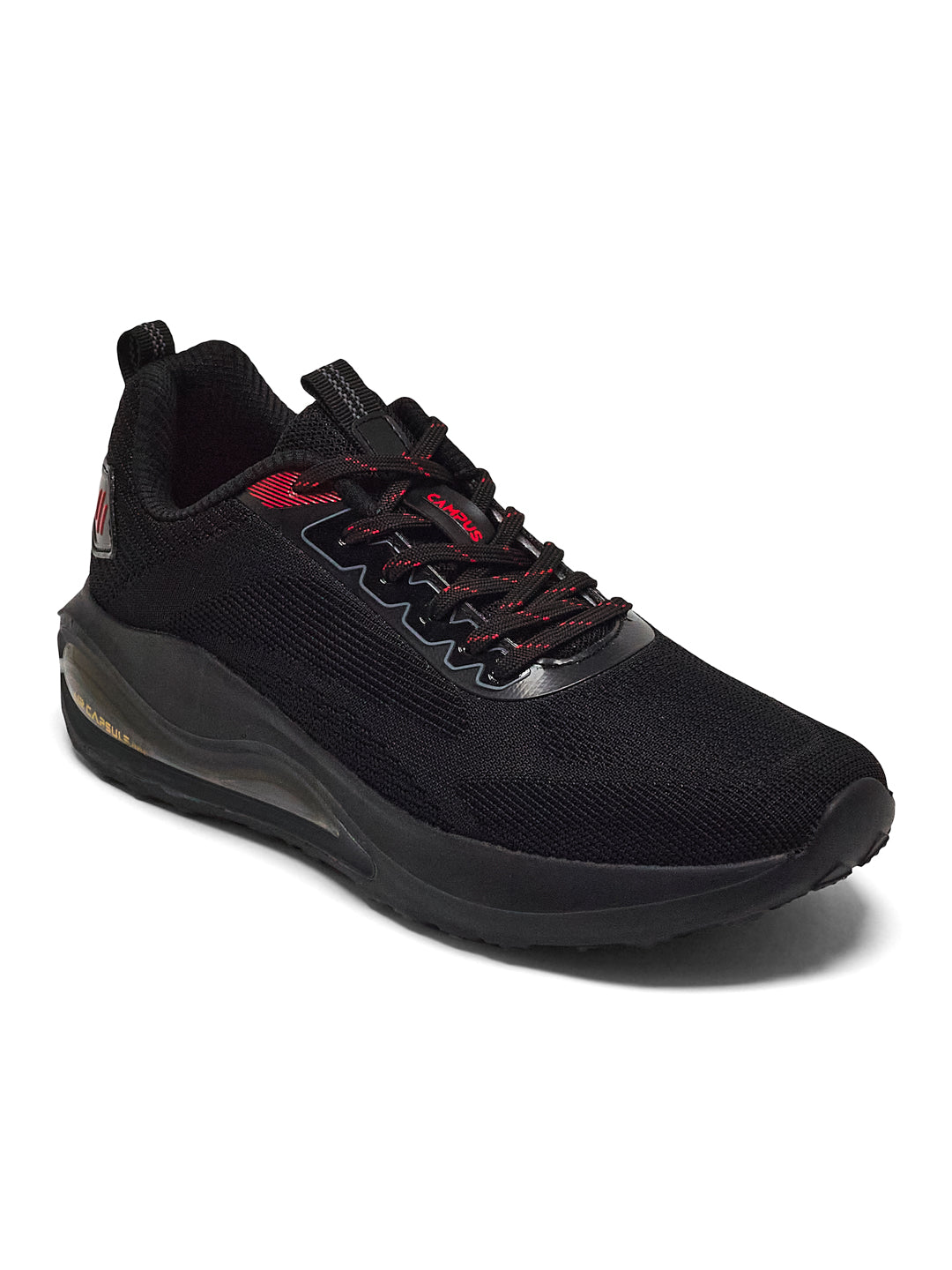 HEDGE Black Men's Running Shoes