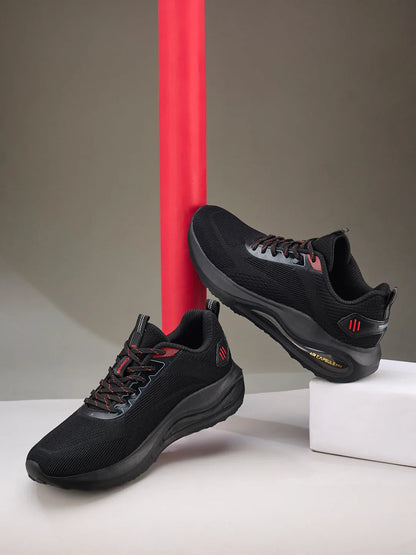HEDGE Black Men's Running Shoes