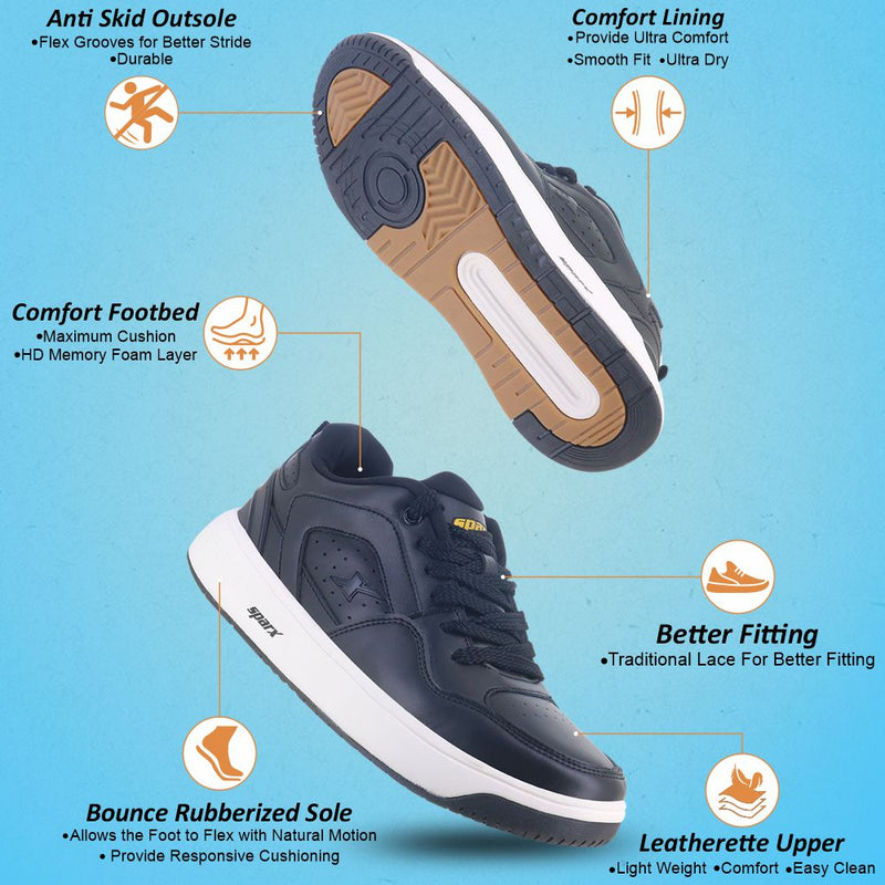 SPARX Sneakers For Men SM 960 black and white