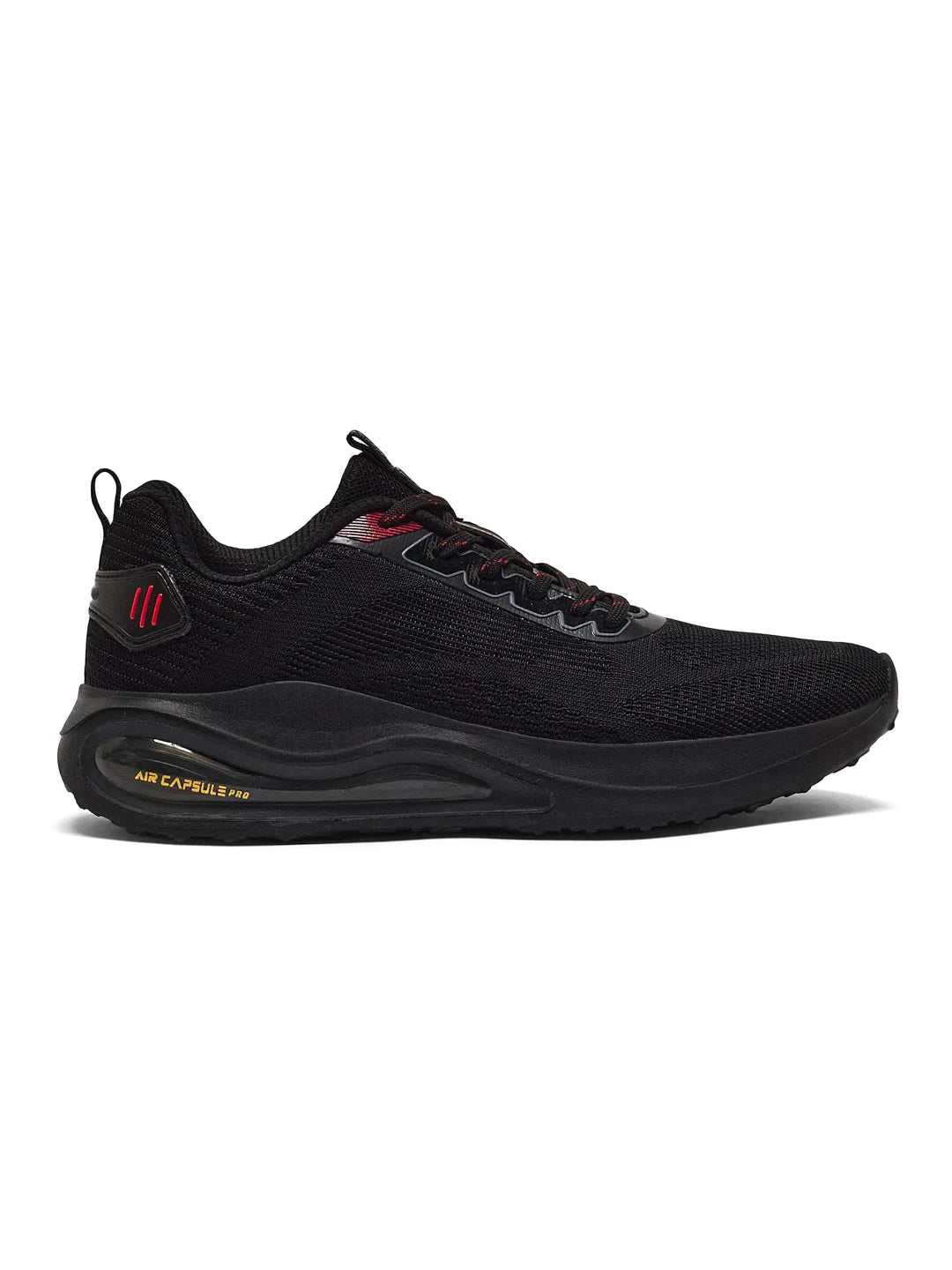 HEDGE Black Men's Running Shoes